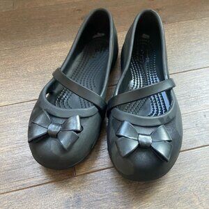 Girls crocs ballerina flats size 1